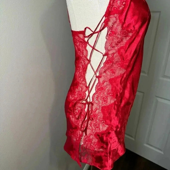 La Senza Y2K lace up sides satin slip dress S - Picture 3 of 7